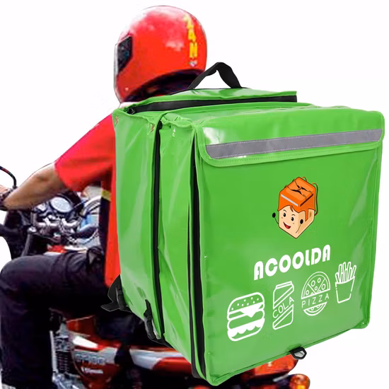 Customized Can Organiser Cooler Box Food Delivery Bag Non-Woven Picnic Lunch Tote Large Thermal Insulated Grocery Shopping Cooler Ice Bags